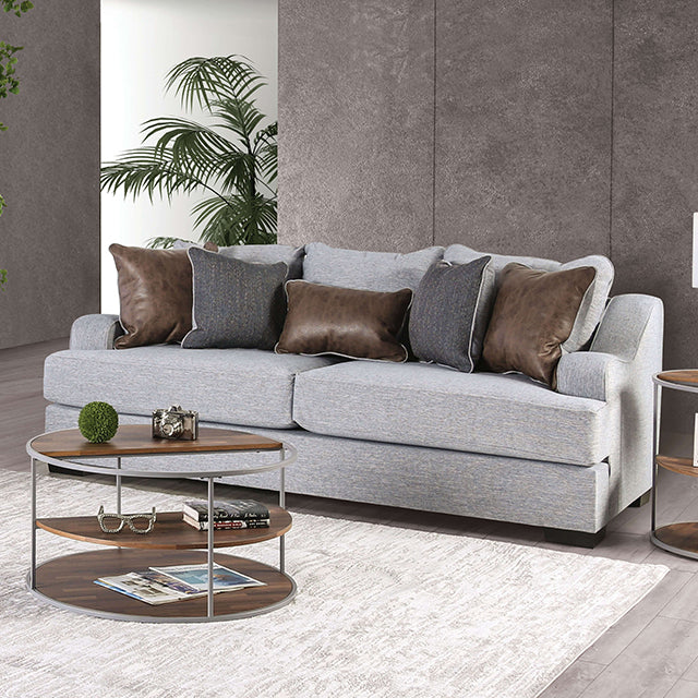 Skyline Sofa - Brown/Light Gray