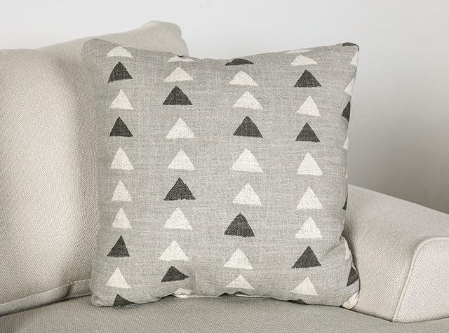 Hyde Park Loveseat w/ Pillows - Gray