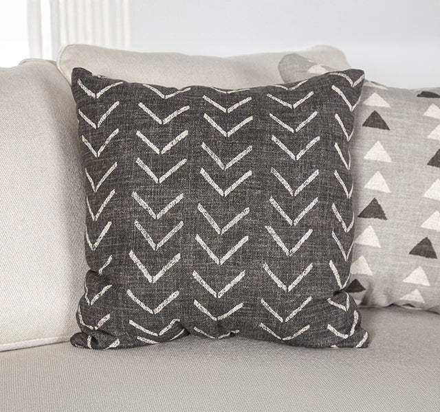 Hyde Park Loveseat w/ Pillows - Gray