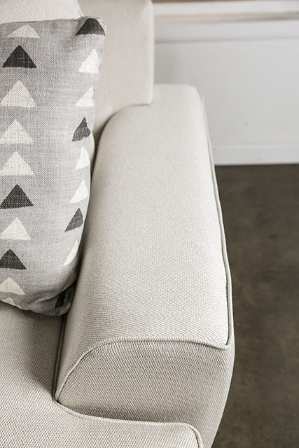 Hyde Park Loveseat w/ Pillows - Gray