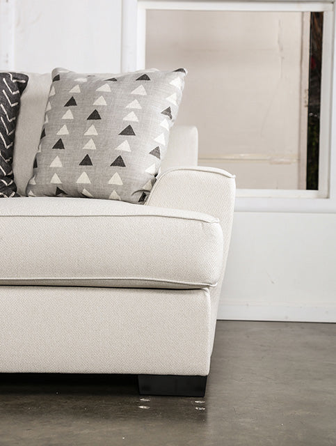 Hyde Park Loveseat w/ Pillows - Gray