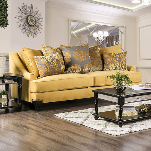 Viscontti Sofa - Gold/Gray