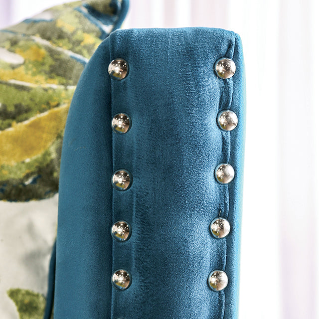 Azuletti Sofa - Dark Teal/Apple Green