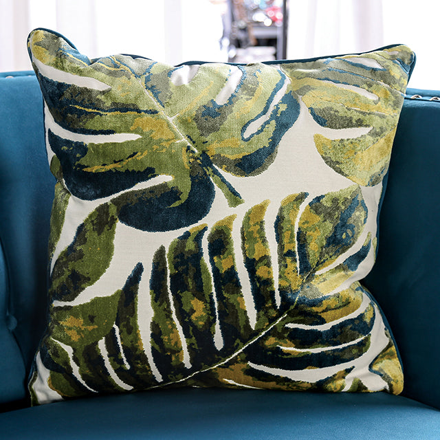 Azuletti Sofa - Dark Teal/Apple Green