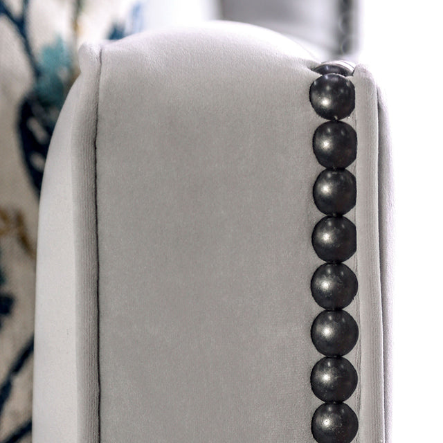 Montecelio Sofa - Light Gray/Navy