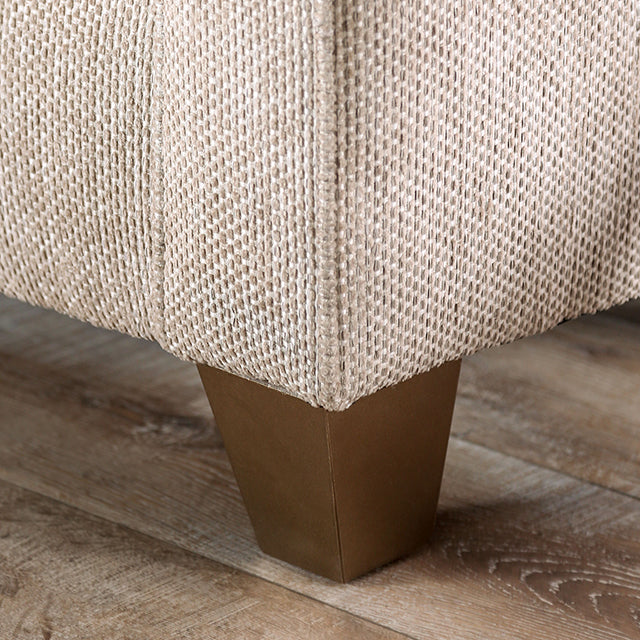 Catarina Loveseat - Beige/Teal