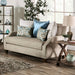 Catarina Loveseat - Beige/Teal