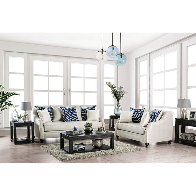 Nefyn Love Seat - Ivory