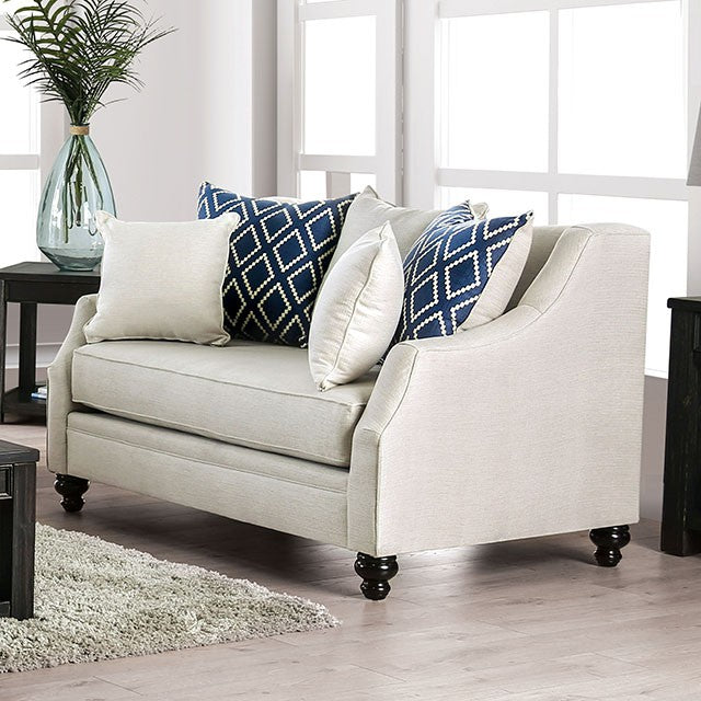 Nefyn Love Seat - Ivory