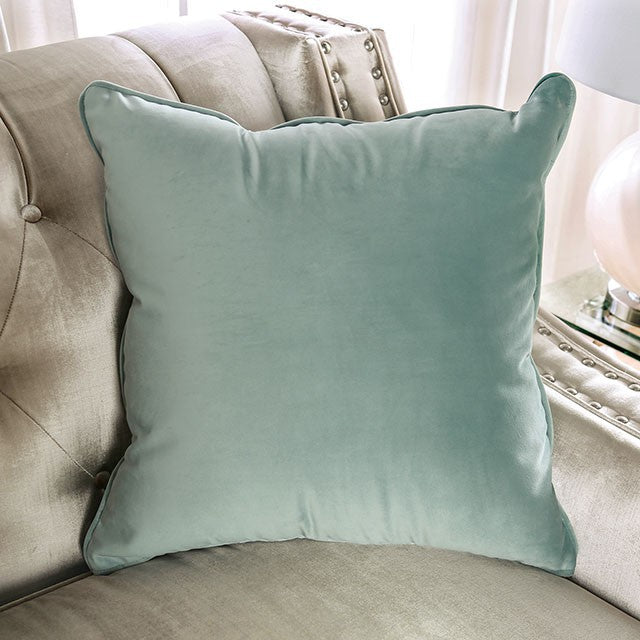 Elicia Sofa - Champagne/Turquoise