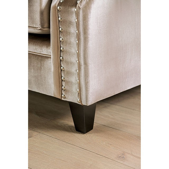 Elicia Sofa - Champagne/Turquoise