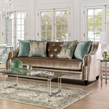 Elicia Sofa - Champagne/Turquoise
