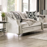 Elicia Love Seat - Silver