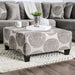 Bonaventura Ottoman - Gray/Pattern