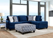 Waldport Ottoman - Navy
