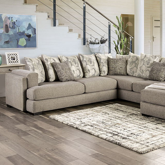 Angelia Sectional - Light Gray