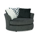 Loughlin Swivel Chair - Gun Metal