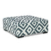 Loughton Ottoman - Gun Metal/Ivory