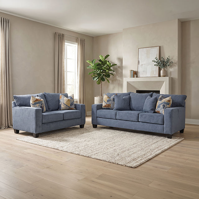 Thame Sofa + Loveseat - Denim Blue