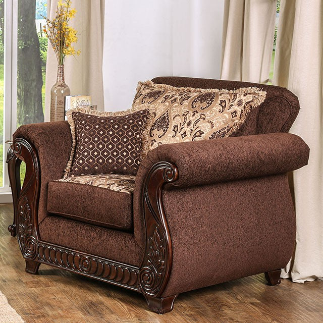 Tabitha Chair - Wine/Gold