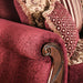 Tabitha Chair - Wine/Gold