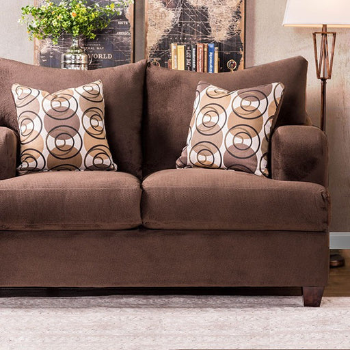 Wessington Love Seat - Chocolate