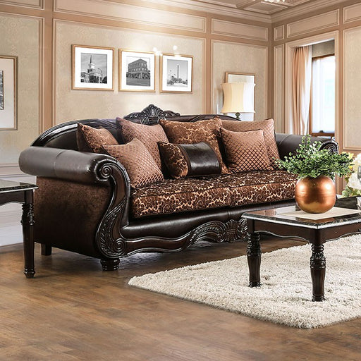 Elpis Sofa - Brown/Espresso
