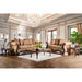 Nicanor Sofa - Tan/Gold