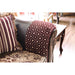 Quirino Sofa - Burgundy/Dark Brown