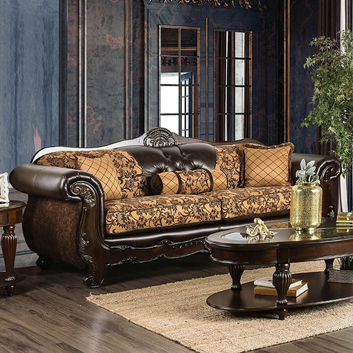 Quirino Sofa - Dark Brown/Tan