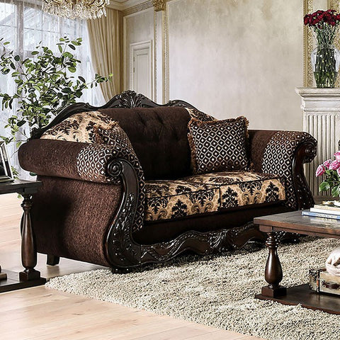 Ronja Love Seat - Dark Brown