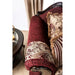 Matteo Love Seat - Burgundy/Brown