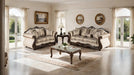 Andalusia Sofa - Light Brown/Dark Cherry
