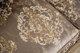 Andalusia Sofa - Light Brown/Dark Cherry