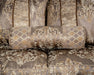Andalusia Sofa - Light Brown/Dark Cherry
