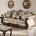 Andalusia Sofa - Light Brown/Dark Cherry