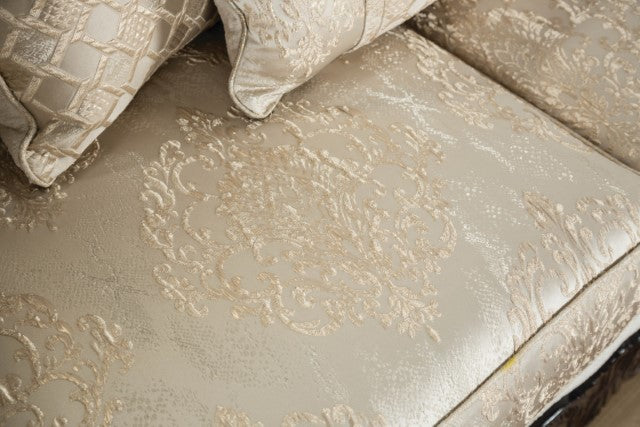 Huelva Sofa - Dark Cherry/Beige