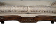 Fasciano Oversized Sofa - Beige Tan/Dark Cherry
