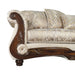 Fasciano Oversized Sofa - Beige Tan/Dark Cherry
