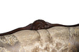 Paolini Loveseat - Light Brown/Dark Cherry