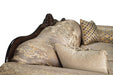 Paolini Loveseat - Light Brown/Dark Cherry