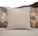 Paolini Loveseat - Light Brown/Dark Cherry