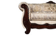 Paolini Oversized Sofa - Light Brown/Dark Cherry