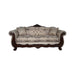 Paolini Oversized Sofa - Light Brown/Dark Cherry