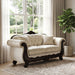 Frisina Oversized Sofa + Loveseat - Dark Cherry/Beige