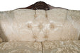 Frisina Loveseat - Dark Cherry/Beige