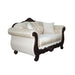 Frisina Oversized Sofa + Loveseat - Dark Cherry/Beige