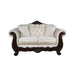 Frisina Oversized Sofa + Loveseat - Dark Cherry/Beige