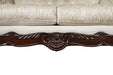 Frisina Oversized Sofa - Dark Cherry/Beige