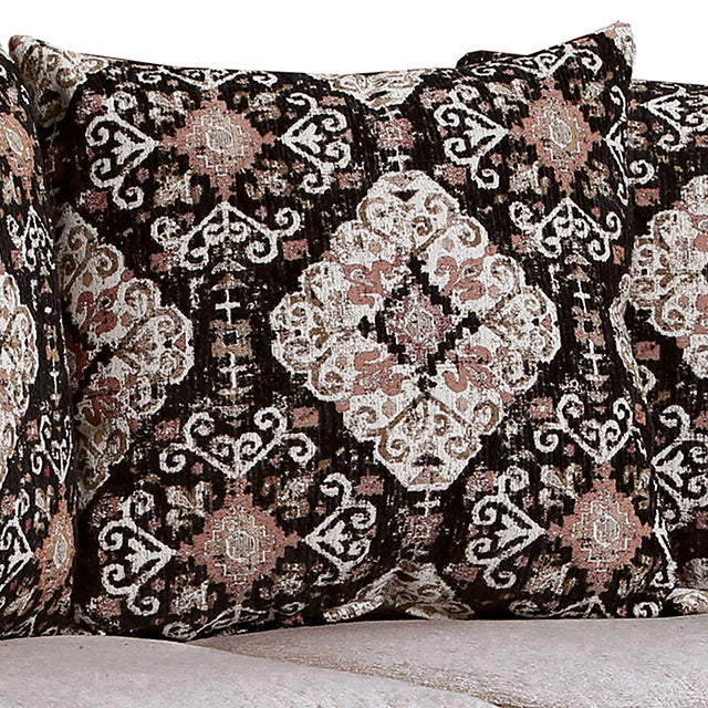 Molfetta Sofa - Black/Light Brown